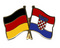 Freundschafts-Pin
 Deutschland - Kroatien Flagge Flaggen Fahne Fahnen kaufen bestellen Shop