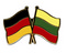 Freundschafts-Pin
 Deutschland - Litauen Flagge Flaggen Fahne Fahnen kaufen bestellen Shop