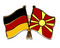 Freundschafts-Pin
 Deutschland - Nordmazedonien Flagge Flaggen Fahne Fahnen kaufen bestellen Shop