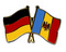 Freundschafts-Pin
 Deutschland - Moldau Flagge Flaggen Fahne Fahnen kaufen bestellen Shop