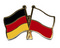 Freundschafts-Pin
 Deutschland - Polen Flagge Flaggen Fahne Fahnen kaufen bestellen Shop