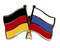 Freundschafts-Pin
 Deutschland - Russland Flagge Flaggen Fahne Fahnen kaufen bestellen Shop