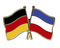 Freundschafts-Pin
 Deutschland - Serbien und Montenegro Flagge Flaggen Fahne Fahnen kaufen bestellen Shop