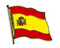 Flaggen-Pin Spanien mit Wappen