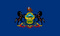 Flagge USA - Bundesstaat Pennsylvania
 (150 x 90 cm) Flagge Flaggen Fahne Fahnen kaufen bestellen Shop