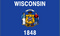 USA - Bundesstaat Wisconsin
 (150 x 90 cm) Flagge Flaggen Fahne Fahnen kaufen bestellen Shop
