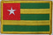 Aufnher Flagge Togo
 (8,5 x 5,5 cm) Flagge Flaggen Fahne Fahnen kaufen bestellen Shop