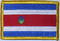 Aufnäher Flagge Costa Rica
 (8,5 x 5,5 cm) Flagge Flaggen Fahne Fahnen kaufen bestellen Shop