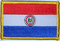 Aufnäher Flagge Paraguay
 (8,5 x 5,5 cm) Flagge Flaggen Fahne Fahnen kaufen bestellen Shop