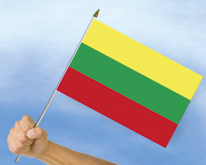Stockflagge Litauen
(45 x 30 cm) Bild von Stockflagge Litauen (45 x 30 cm)-Fahne Stockflagge Litauen (45 x 30 cm)-Flagge im Fahnenshop bestellen