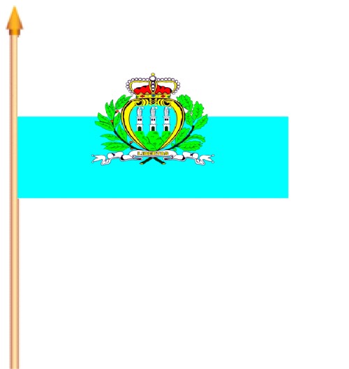 Stockflagge San Marino
(45 x 30 cm) Bild von Stockflagge San Marino (45 x 30 cm)-Fahne Stockflagge San Marino (45 x 30 cm)-Flagge im Fahnenshop bestellen