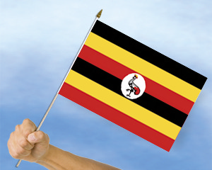 Stockflagge Uganda
(45 x 30 cm) Bild von Stockflagge Uganda (45 x 30 cm)-Fahne Stockflagge Uganda (45 x 30 cm)-Flagge im Fahnenshop bestellen